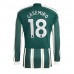 Manchester United Casemiro #18 Voetbalkleding Uitshirt 2023-24 Lange Mouwen